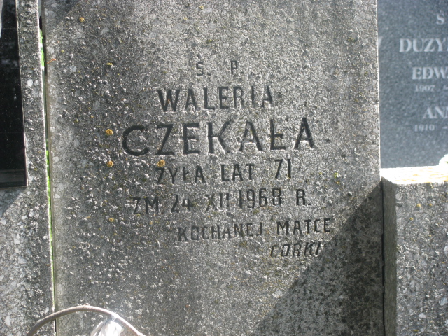 Waleria Czekała Zaborów - Grobonet - Wyszukiwarka osób pochowanych