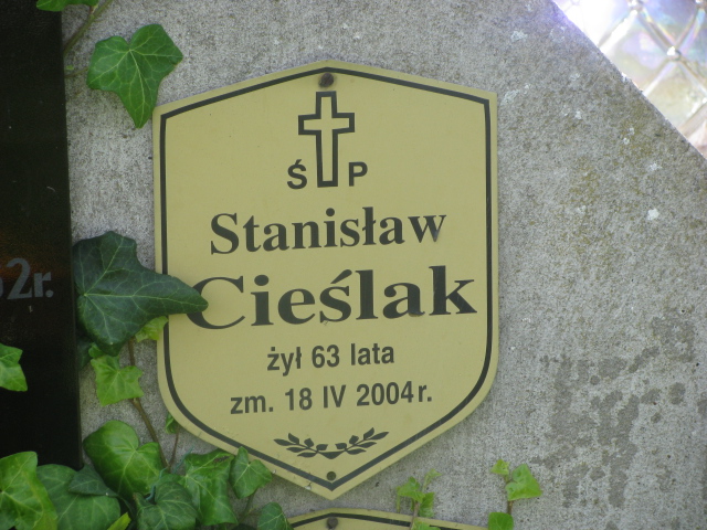 Władysław Cieślak Zaborów - Grobonet - Wyszukiwarka osób pochowanych