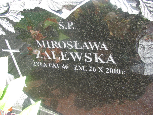 Mirosława Zalewska Zaborów - Grobonet - Wyszukiwarka osób pochowanych
