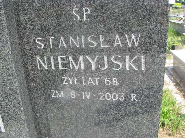 Jerzy Niemyjski Zaborów - Grobonet - Wyszukiwarka osób pochowanych