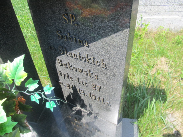 Sabina Bukowska Zaborów - Grobonet - Wyszukiwarka osób pochowanych