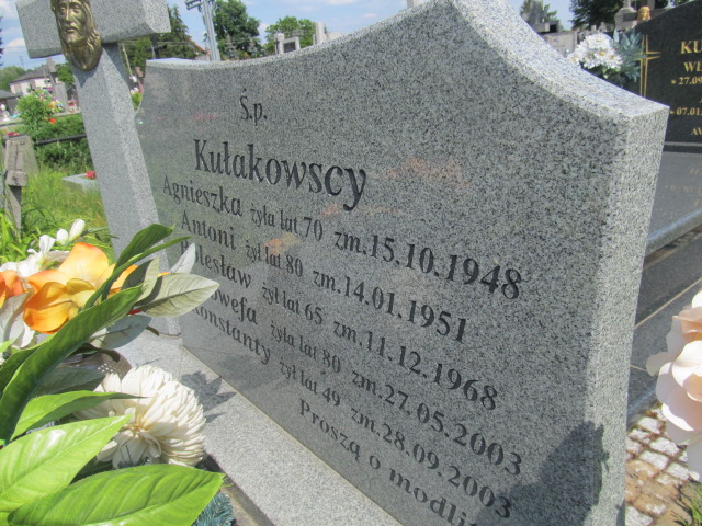 Genowefa Kułakowska Zaborów - Grobonet - Wyszukiwarka osób pochowanych