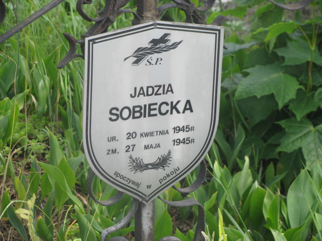 Jadwiga Sobiecka 1945 Zaborów - Grobonet - Wyszukiwarka osób pochowanych