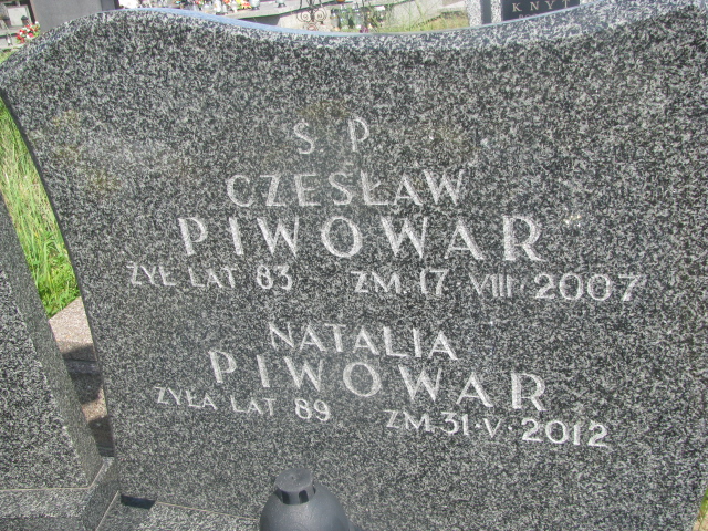 Natalia Piwowar Zaborów - Grobonet - Wyszukiwarka osób pochowanych