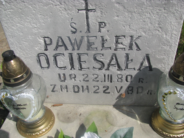 Paweł Ociesała 1980 Zaborów - Grobonet - Wyszukiwarka osób pochowanych