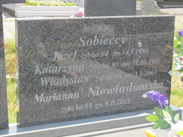 Józef Sobiecki Zaborów - Grobonet - Wyszukiwarka osób pochowanych